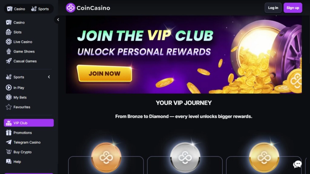 CoinCasino: online casino België voor crypto met instant uitbetaling